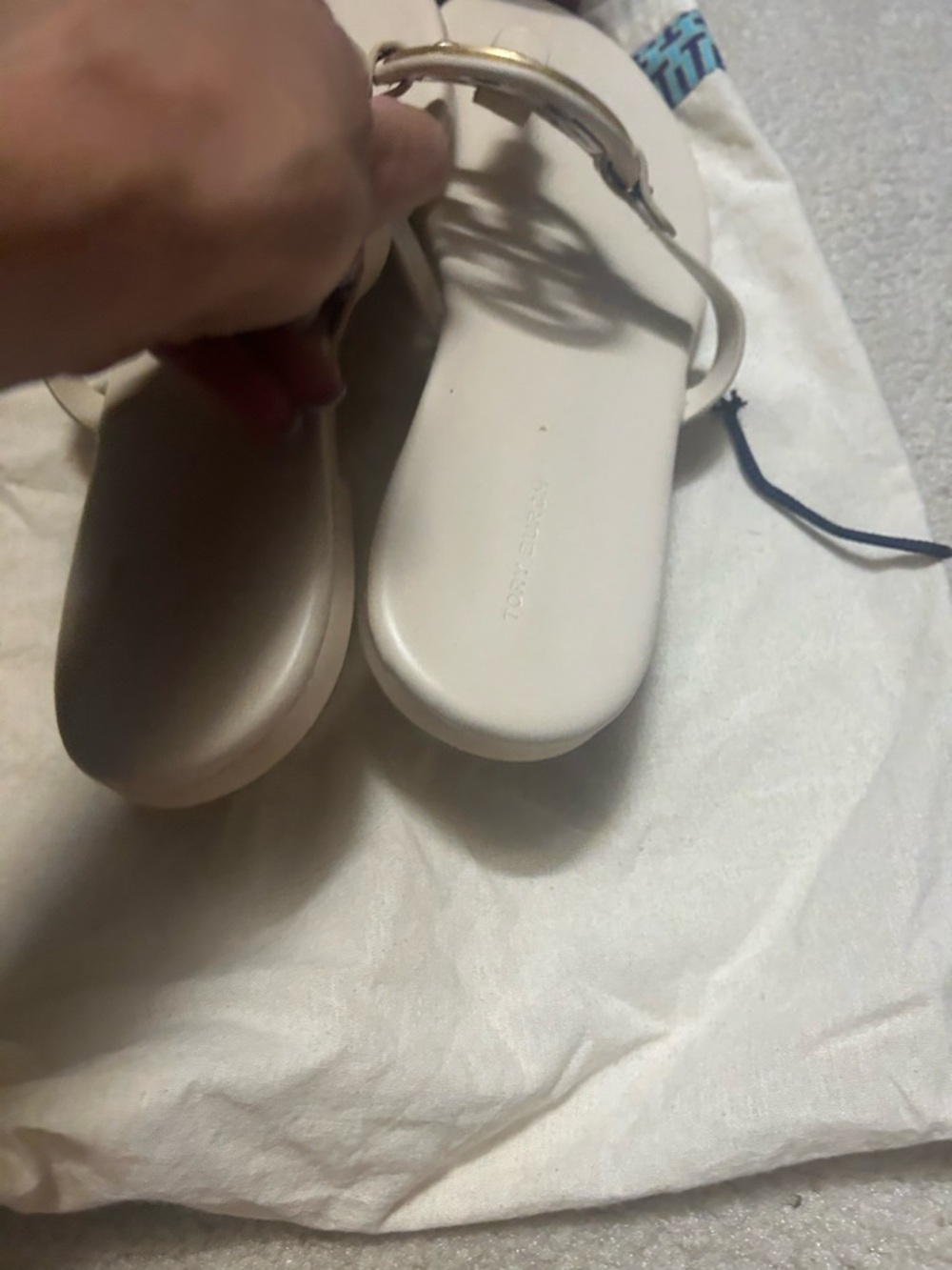 TORY BURCH crystal MILLER leather sandals. - Picture 16 of 16
